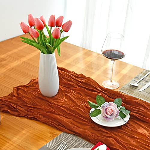 Mandy's Artificial Tulips 20 Stems Coral PU Faux Flowers for Wedding Home Decor 13.5 Inch - Image 3