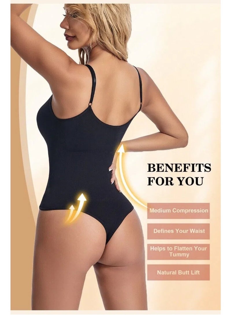 MIXSNOW Women's Seamless body shaping jumpsuit, waist cinching and hip lifting, plus size thong, suspender, tight fitting corset - Image 5