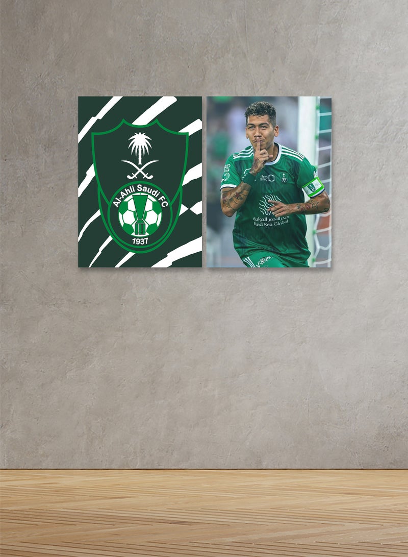 Marktna Decorative Wall Art Painting With Sports Design 2 Pieces Size 80x60cm - Image 1
