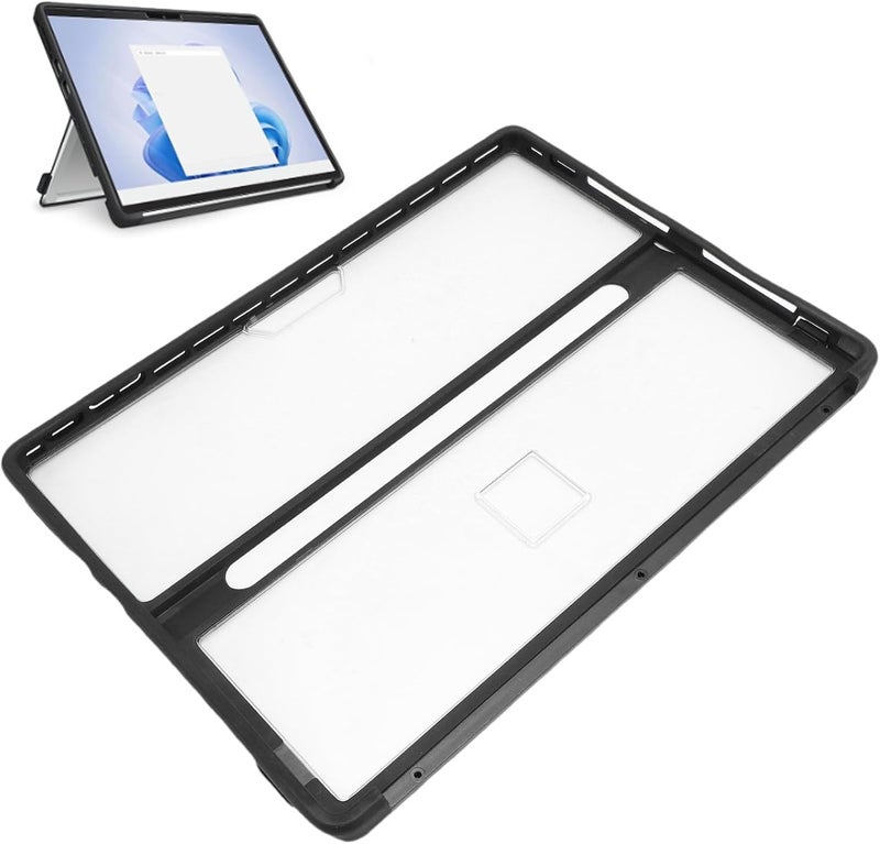 Tablet Case, Multi Angle Stand Protective Cover with Built in Pen Holder Shockproof Rugged Case for 8 to 13 Inch Tablets (Matte White) - Image 1