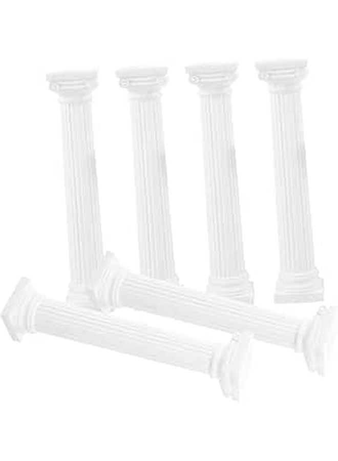 VALICLUD 6 Roman Pillar Statues White Greek Column Table Decor DIY Crafts - Image 1