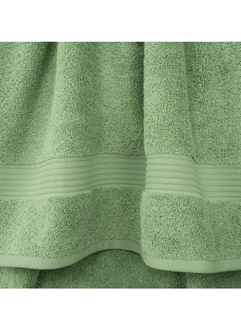 Safi Plus Towel Set Luxury Hotel Quality 500 GSM Genuine Combed Cotton, Super Soft & Absorbent Family Bath Towels 6 Piece Set -  2 Bath Towels, 2 Hand Towels, 2 Washcloths - Sage Green  - Image 3