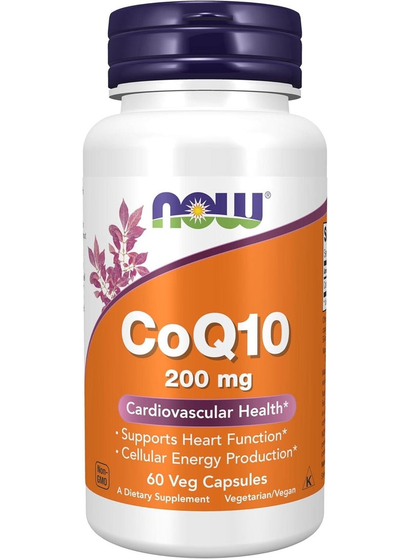 Now Foods CoQ10 200 mg 60 Veg Capsules