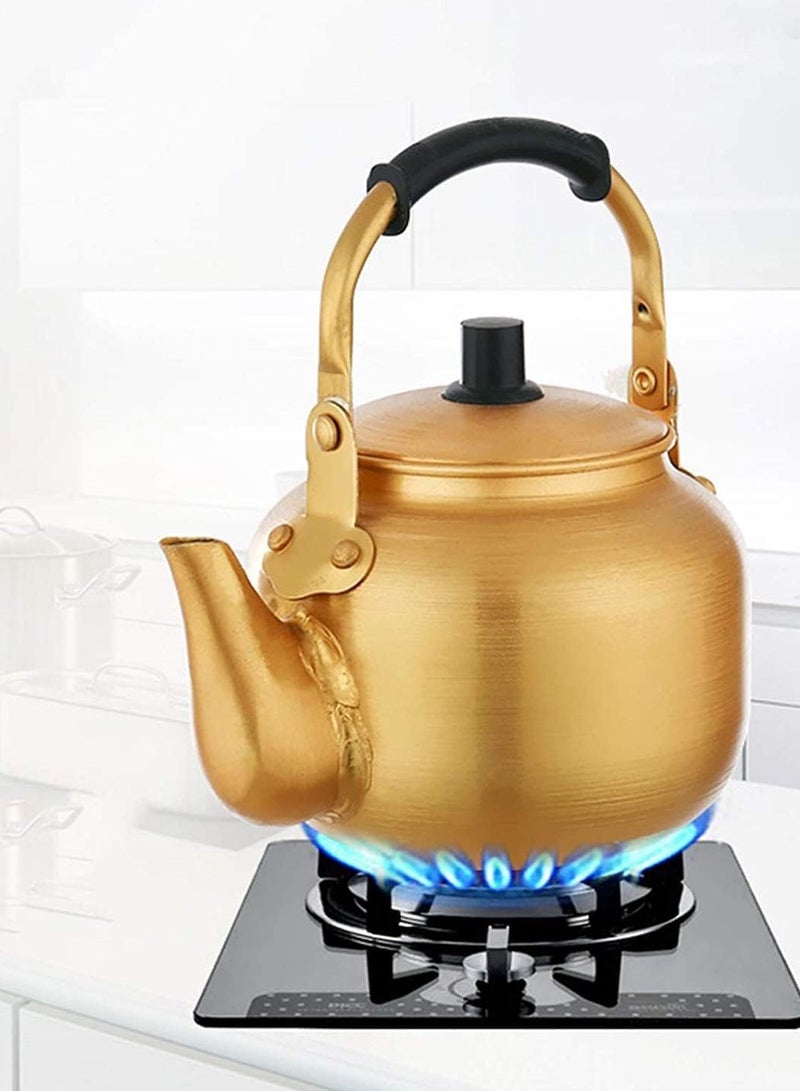 Ideal Pack Golden colour kettle 1L Tea Kettle for Stove Top is a stylish and functional kettle designed for boiling water, making it ideal for tea, coffee, or milk - Image 2