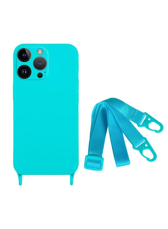 Zaboon Case For iPhone 13 Pro Fine Hole Silicone Phone Case with Lanyard - Image 1