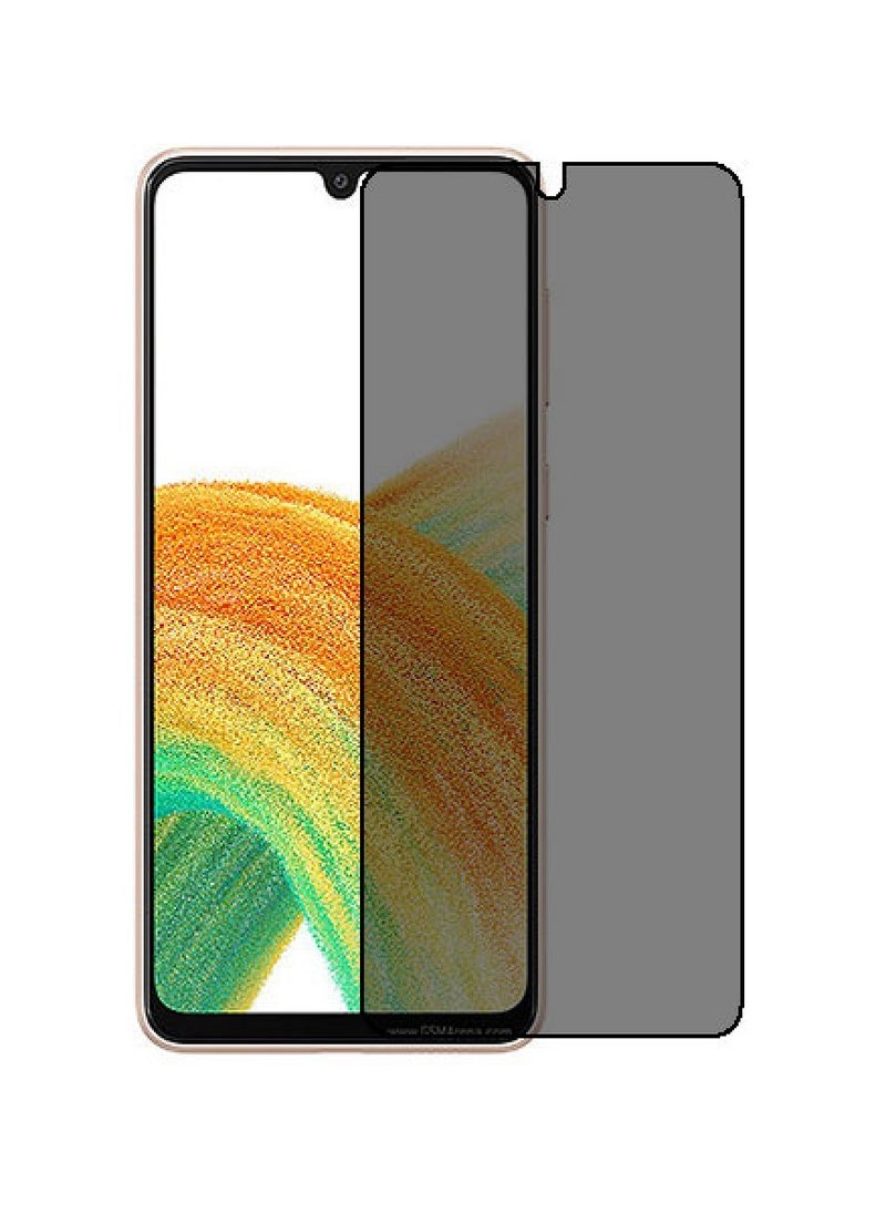 Super Tempered Glass Screen Protector Anti-Spy Privacy Designed For Samsung Galaxy A33 5G Full Screen Coverage And Bubble Free - Image 1