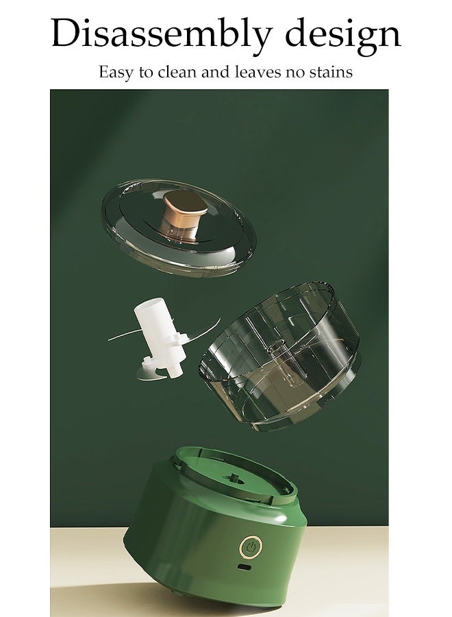 DUNISO Electric Chopper Meat Grinder Home Mini Food Chopper Rechargeable Food Processor Kitchen Mincer Blender for Meat, Vegetables, Fruits, Onion and Nuts，Garlic Baby Food - Image 3