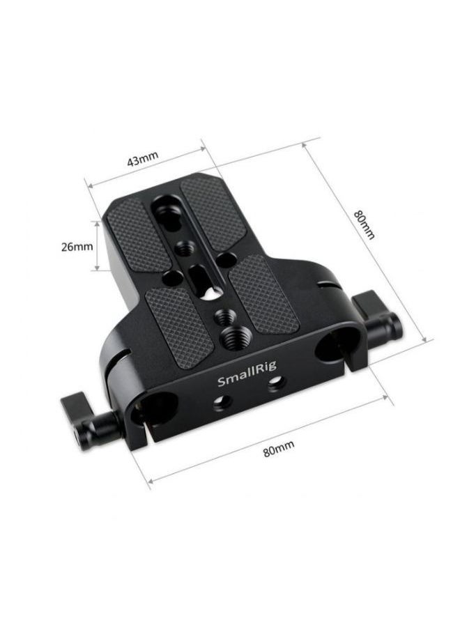 SMALLRIG SmallRig Baseplate with Dual 15mm Rod Clamp 1674  - Image 3