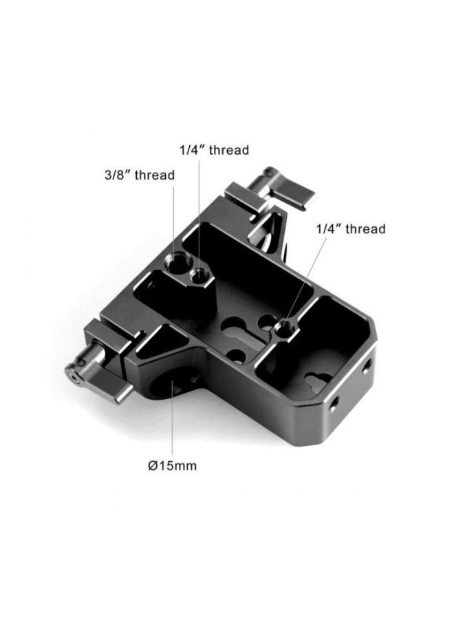SMALLRIG SmallRig Baseplate with Dual 15mm Rod Clamp 1674  - Image 4