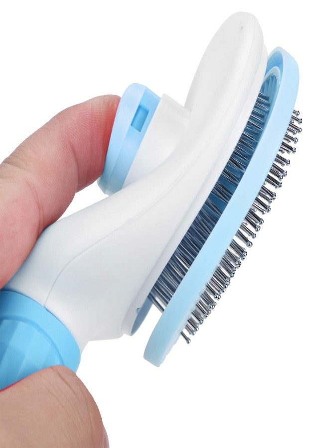 EVTSCAN Pet Slicker Brush Dogs Detangling Hair Remover Cat Cleaning Grooming Massage Needle Comb(Blue) - Image 3