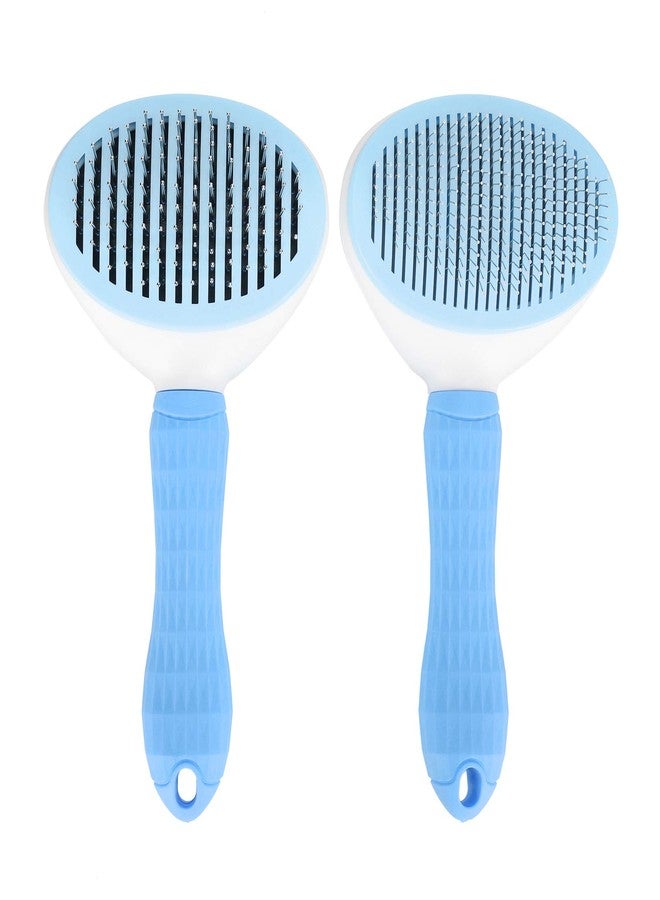 EVTSCAN Pet Slicker Brush Dogs Detangling Hair Remover Cat Cleaning Grooming Massage Needle Comb(Blue) - Image 1