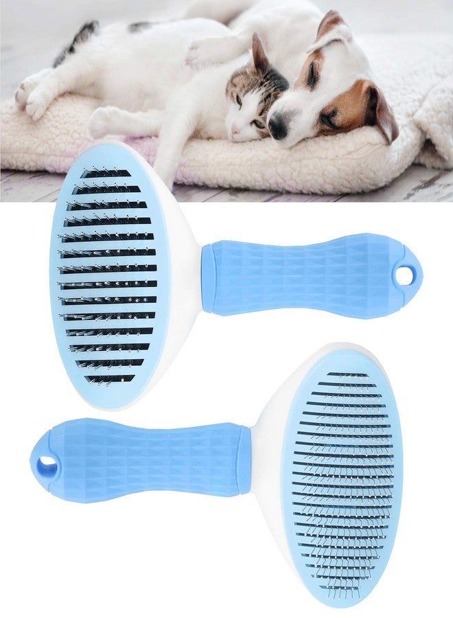 EVTSCAN Pet Slicker Brush Dogs Detangling Hair Remover Cat Cleaning Grooming Massage Needle Comb(Blue) - Image 2