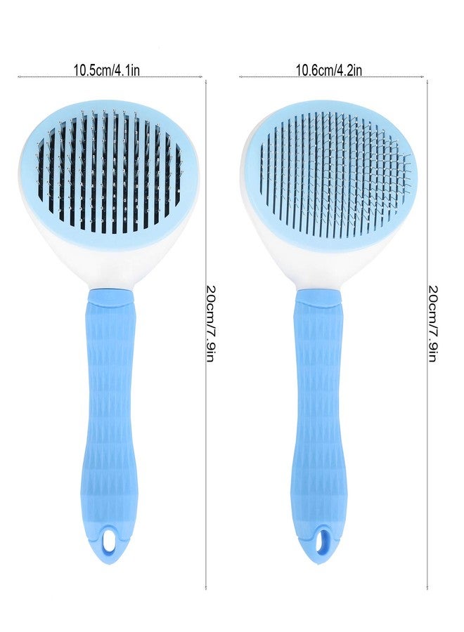 EVTSCAN Pet Slicker Brush Dogs Detangling Hair Remover Cat Cleaning Grooming Massage Needle Comb(Blue) - Image 4