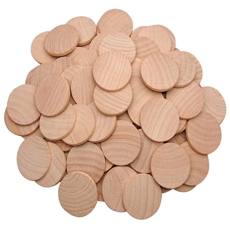 2 Inch Natural Wood Slices Unfinished Round Wood Coins for DIY Arts  Crafts Projects 60 per Pack