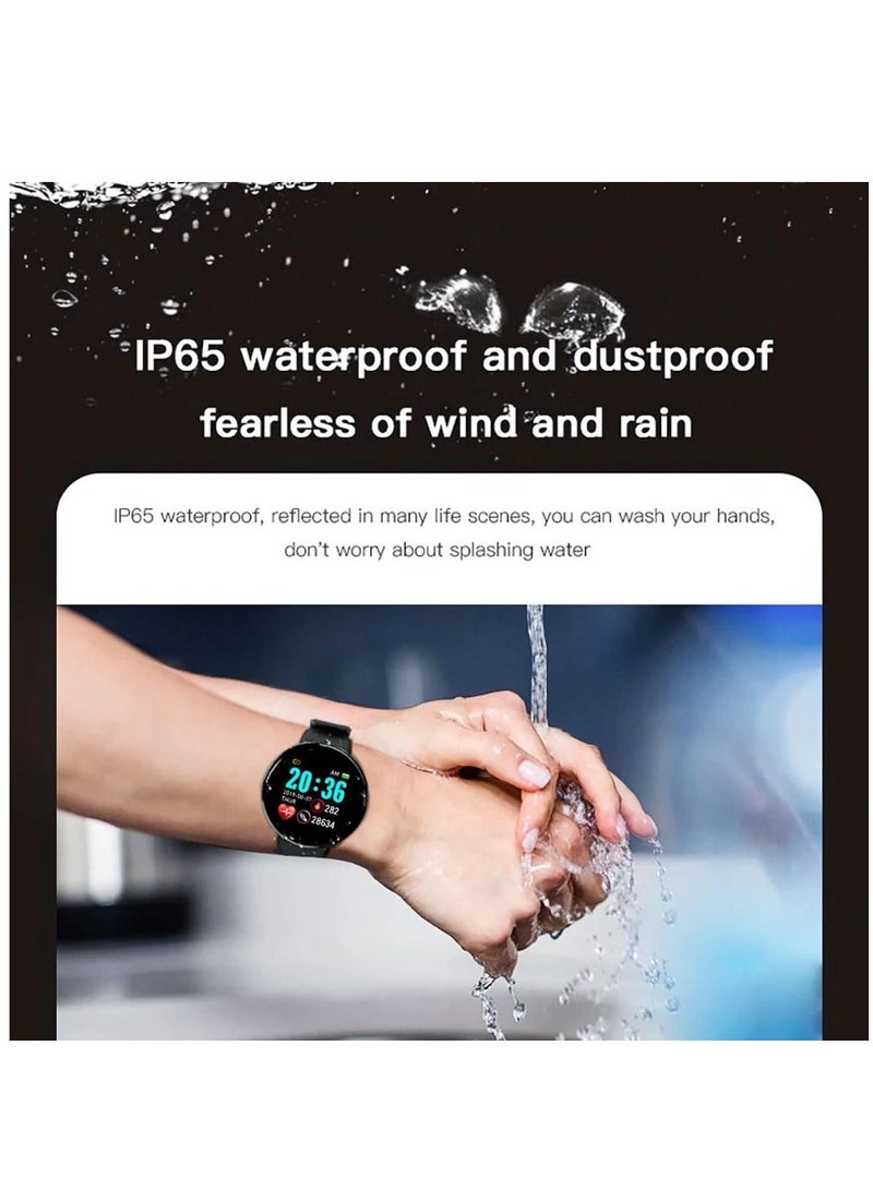 AROAQ D18 Heart Rate Blood Pressure Smartwatch Color Screen Fitness Tracker Smart Watch IP65 Waterproof Bracelet Electronicheart - Image 3