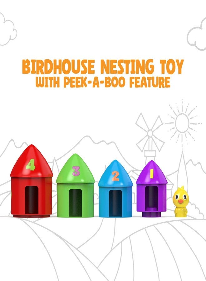 Li'l Wizards Bird House Nesting Toy with Peek-A-Boo Feature|Learning Toy for Infants & Toddlers Kids|Interactive Baby Toy|Birthday and Return Gift for Kids|Stacking & Sorting Game|Made in India - Image 4
