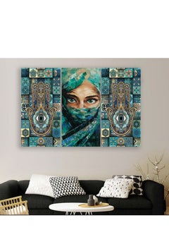 Tableau Wall Hanging High-quality digitally printed wall-mounted poster with a scratch-resistant and color-protective coating - 3pcs Multi color