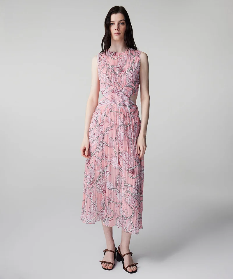 ابيكول Printed Cutout Dress