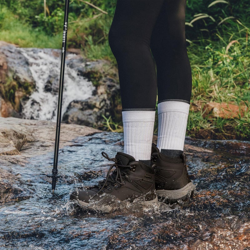 CC-Los Women's Hiking Boots Waterproof Outdoor Trekking Camping Trail Hiking Shoes Black Size 8 - Image 2