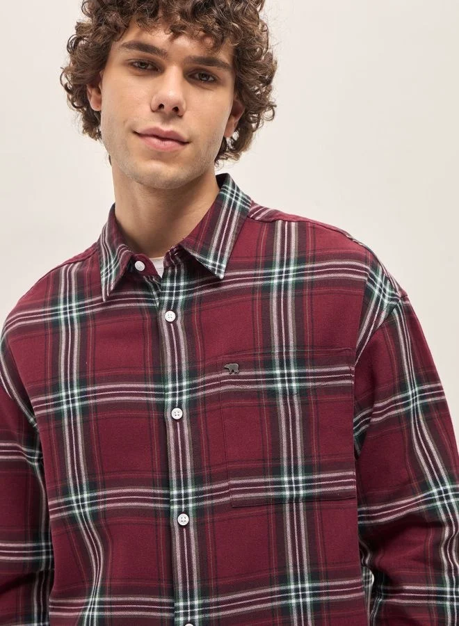 THE BEAR HOUSE Men's Shirt for Casual and Formal Wear | Classic Button-Down Style for Office, Daily Use, Travel, Events & All-Season Outfits | Versatile & Stylish Wardrobe Essential for Every Occasion