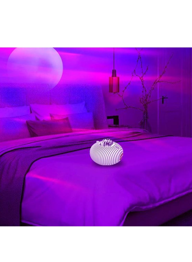 UFO Laser Projector Light Rechargeable Bluetooth Northern Lights Starry Sky Projector Light Ambient Light - Image 4