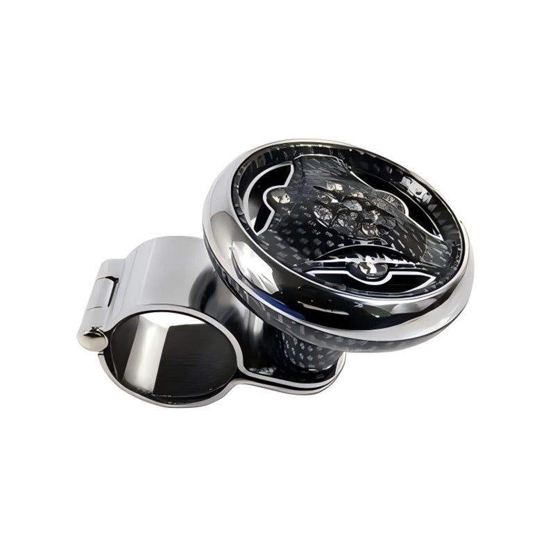 Opuweiy Steering Wheel Knob Universal Power Ball Spinner Knob with Smooth Ball Bearing for Easy Steering Assist and Control Compatible with Most Vehicles Carbon Fiber Black - Image 3
