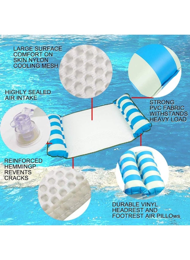 Multi-Function Inflatable Pool Float Hammock – 4-in-1 Water Lounge Chair, Floating Bed, Saddle & Drifter – Comfortable Mesh Seat – For Adults & Teens - Image 4