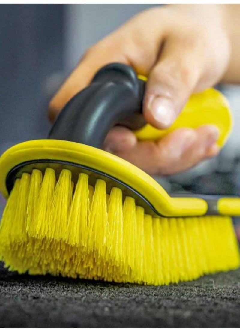 RHINOMOTIVE RHINOMOTIVE Heavy Duty Carpet Brush Yellow and Black 16.5 Cm  - Image 5