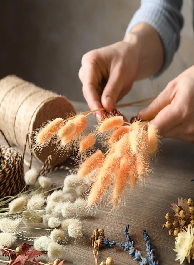 PATIKIL 15.7in Bunny Tails Dried Flowers, 80pcs Pampas Grass Decor Rabbit Tail Natural Pampas Grass Bulk Fluffy Faux Pampas Grass Dried for Home Boho Decor Vase Wedding Table, Red - Image 5