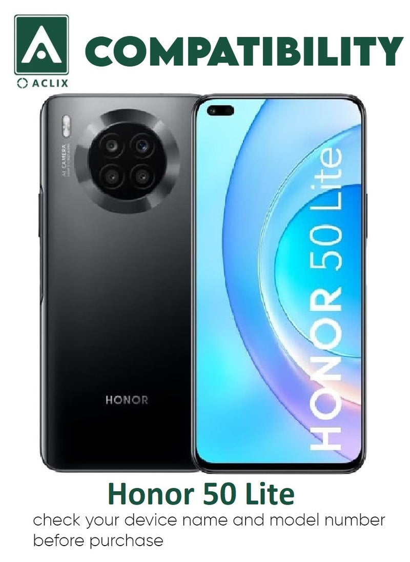 ACLIX 4 Pieces Antistatic ESD Dustproof Premium Quality High Definition Tempered Glass Screen Protector Designed For Honor 50 Lite - Image 3