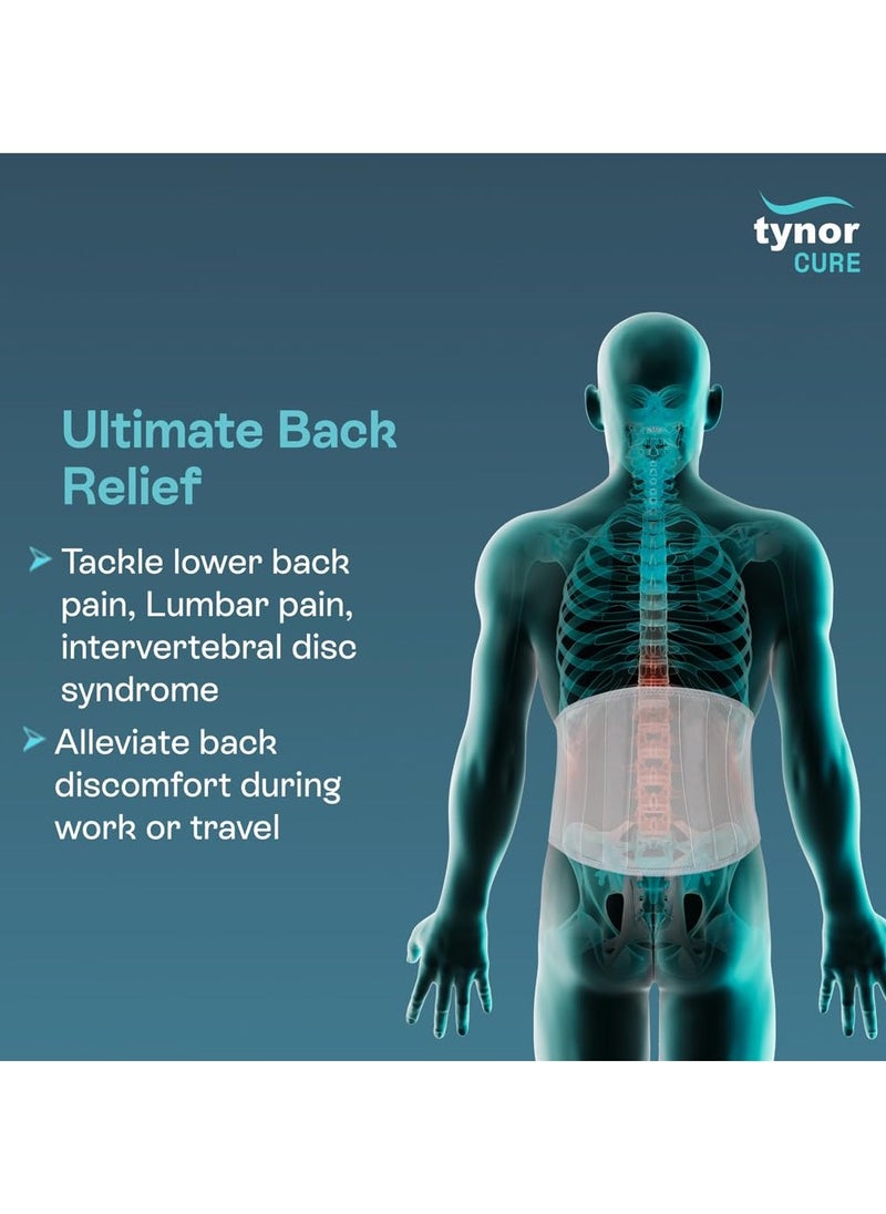 Tynor - Lumbo Support Uni is designed for convenience. This device helps in supporting and immobilizing the lumbosacral area, as well as correcting the postural deformity that leads to low back pains - Image 1