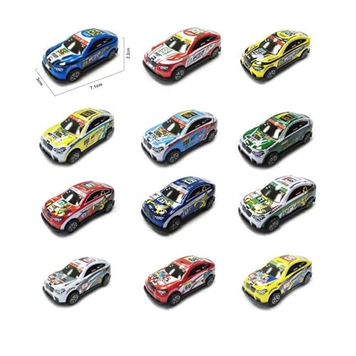 VRION® Mini Cars Set of-12 Unbreakable Racing Mini Diecast Car Models Set for Kids Pull Back Metal Alloy Car Play Set for Kids, Unique Toys, Best Birthday Gift, Diwali Gift, Khilona for Boys - Image 1