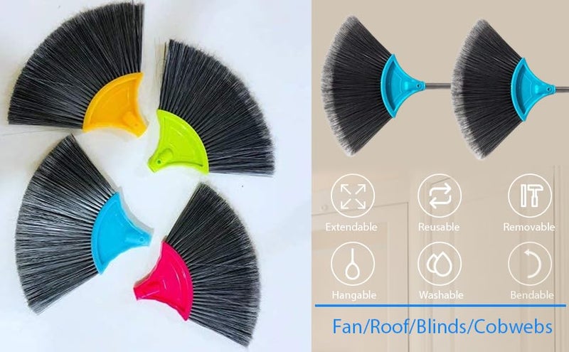 BIG CART Combo Pack Web COB Broom 5 ft Jala Broom with Long Stainless Steel Rod and Window Groove Frame Cleaning BrushDust Cleaning Brush Use in Fan Ceiling Window Frame - Image 3