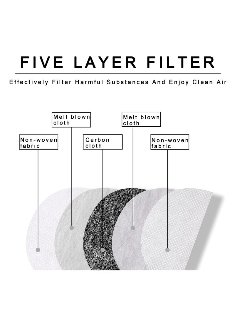 Generic - Super Protective Face Shield, Transparent Anti-Fog Full Face Safety Shield, Unisex All-Inclusive Face Protection with Detachable Filter, Reusable Eye, Nose, Mouth Protection - Image 1