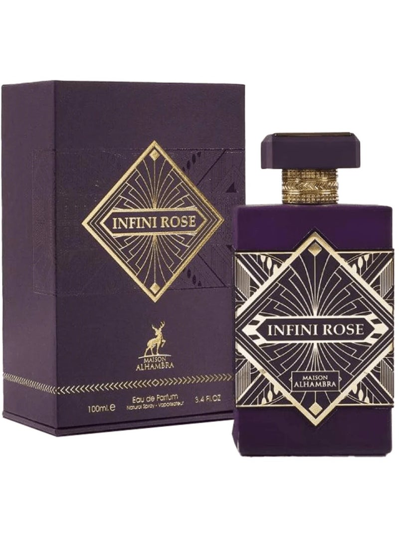 MAISON ALHAMBRA Infini Rose Eau de Parfum unisex - 100 ml (Inspired by Initio Atomic Rose)  - Image 1