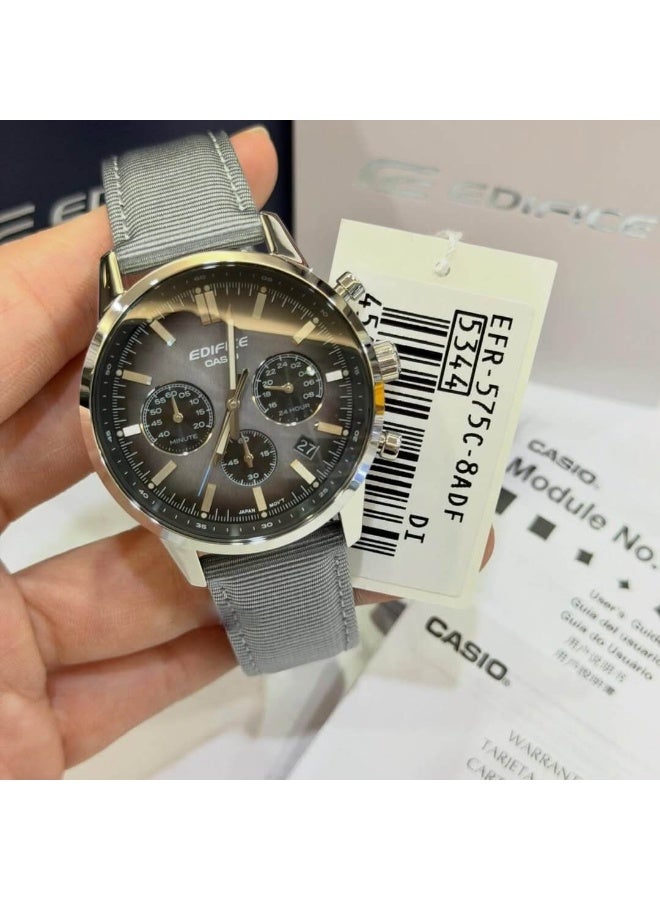 Casio Edifice EFR-575C-8ADF Analog Grey Watch Men - Image 4