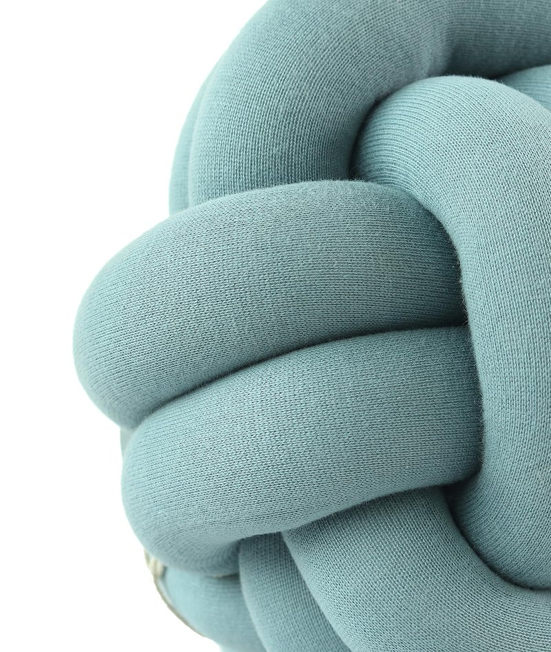 Pluchi Nodo Combed Cotton Knitted Knot Pillow/Knot Pillow for Sofa (30 cm x 30 cm) (CCND386) - Image 3