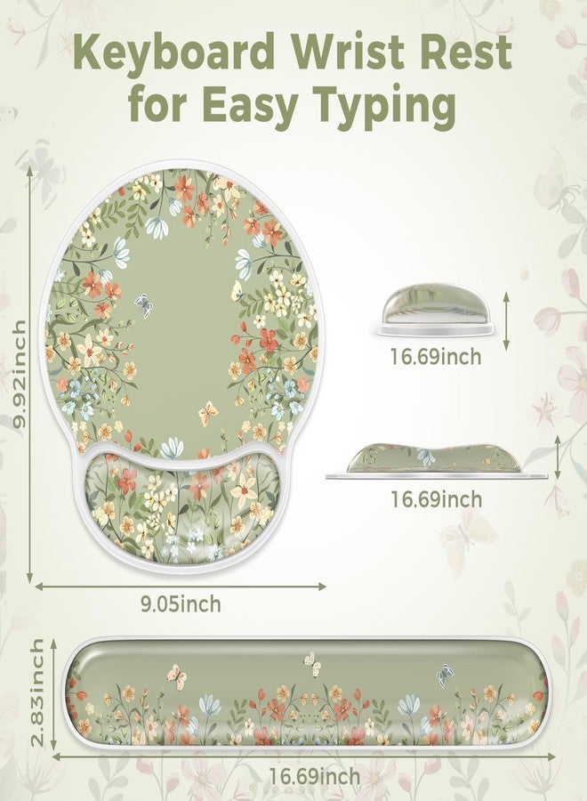 iCasso Gel Wrist Rest for Keyboard and Mouse,Ergonomic Mouse Pad Wrist Support for Typing Pain Relief,Silicone Keyboard Cushion Hand Arm,Cute Computer Wrist Rest for Women Girl - Image 2