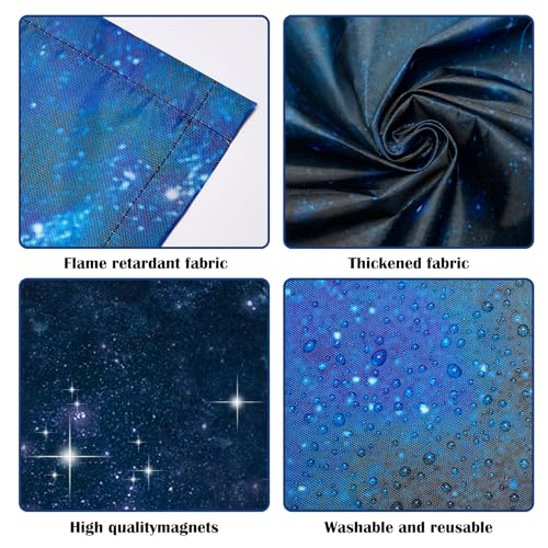 ANGSYLTH 2 Pcs Fluorescent Light Covers - 4 x 2 Feet Covers for Ceiling Lights, Magnetic Light Filters for Classroom, Office, Hospitals, Home (Starry Sky) - Image 4