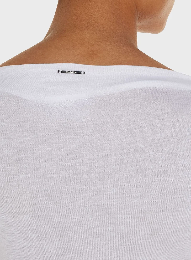CALVIN KLEIN Crew Neck Knitted Top