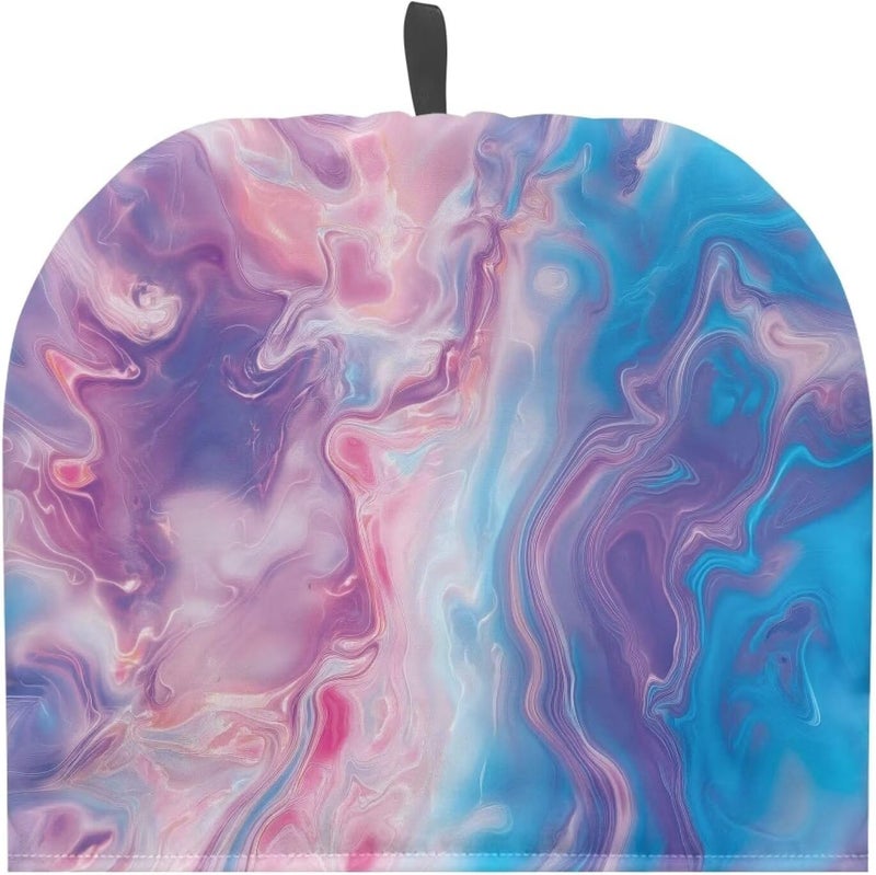Colorful Tea Pot Cover for Keeping Warm Tea Cozy for Teapot Insulated Tea Pot Cozy Tea Pot Cozy for Keeping Warm Tea Cosy for Teapot Dust Protector Marble Tea Pot Cozies Cofe Dust Cover - Image 1