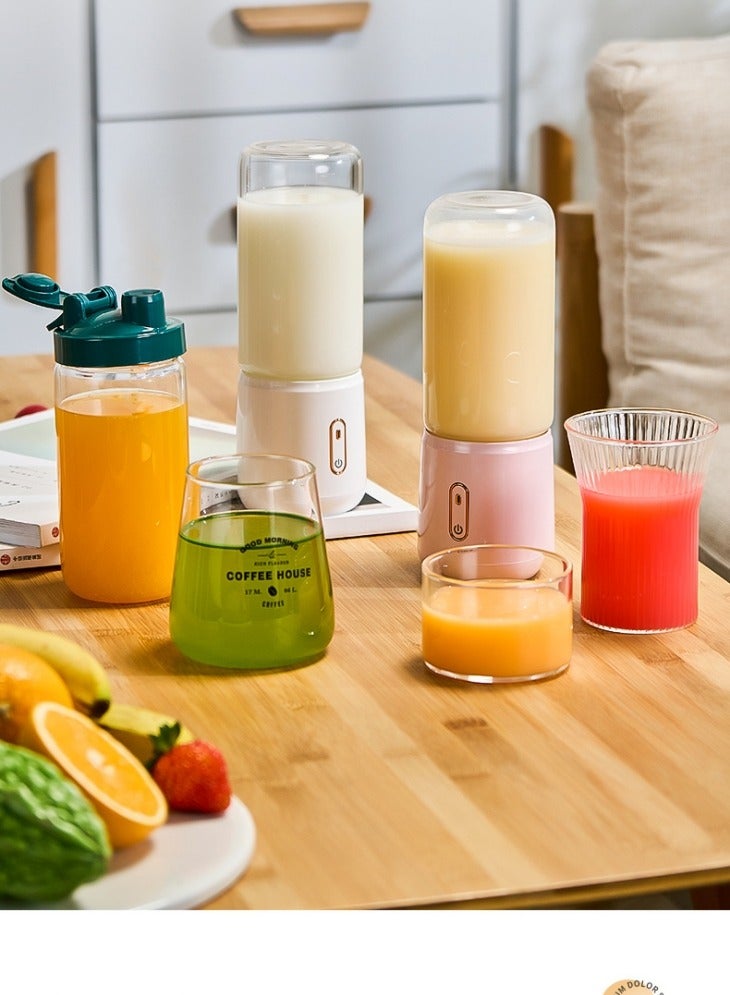 Noor&Star 3-in-1 Portable Blender, 500ML Large Capacity, 16 Blades, USB Rechargeable, 1500mAh Battery, Personal Smoothie Maker for Gym Travel Office, Ideal for Moms - Image 1