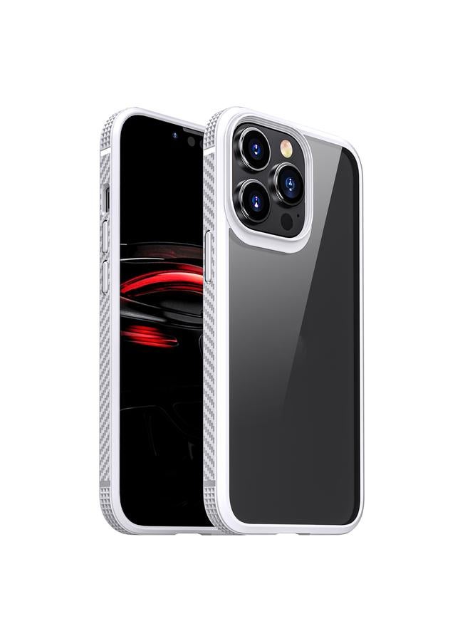 Zaboon Case For iPhone 13 MG Series Carbon Fiber TPU + Clear PC Four-corner Airbag Shockproof Case Pro - Image 1