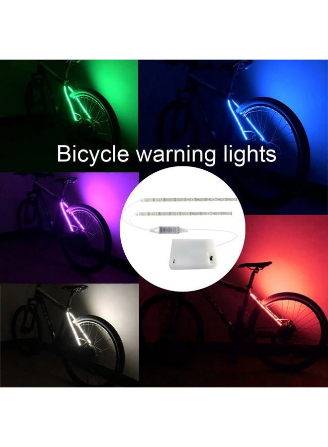 FLDYYG 2 Strip Electric LED Bicycle Scooter Lights Night Cycling Colorful Lamp Waterproof Safety Skateboard Scooter Lights 30cm - Image 4