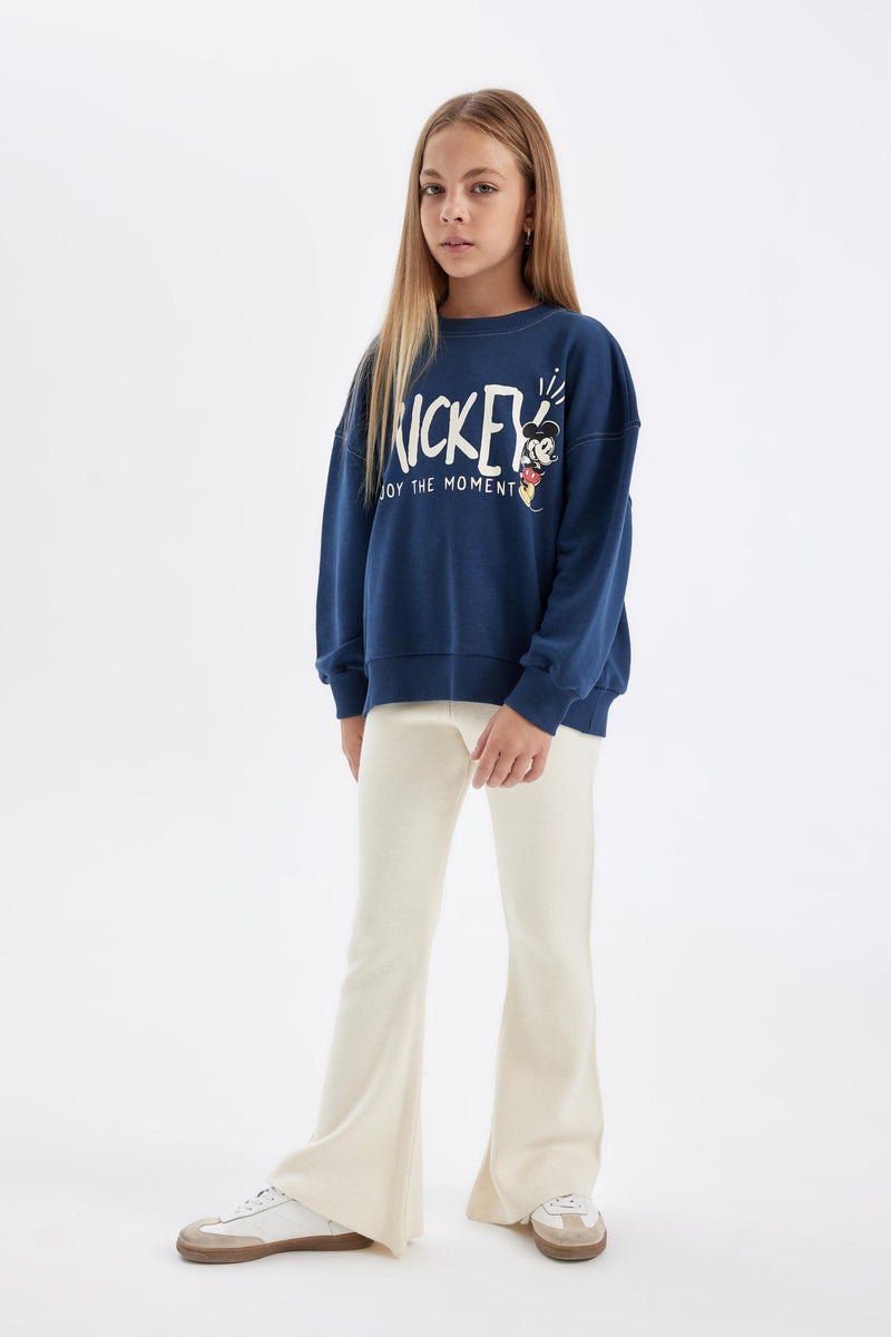 ديفاكتو بنطلون تريكو بناتي فلير فيت بيج فاتح - Image 4