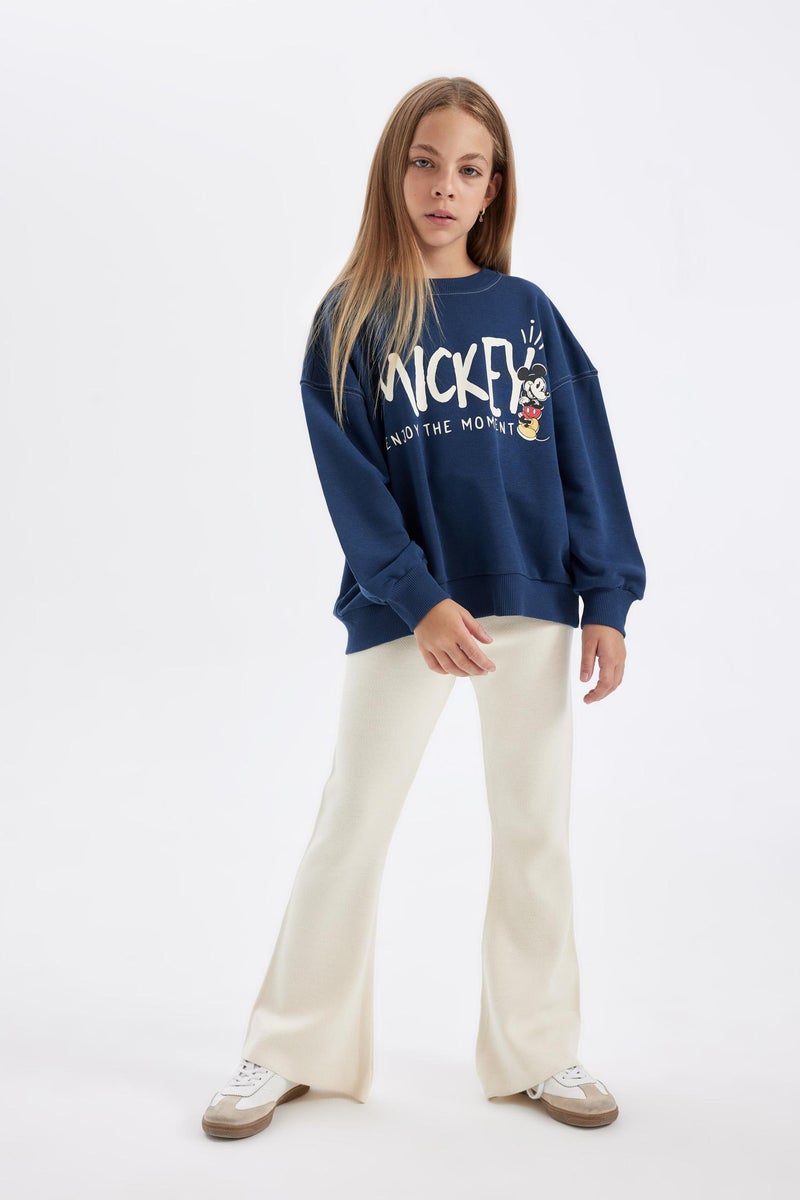 ديفاكتو بنطلون تريكو بناتي فلير فيت بيج فاتح - Image 5