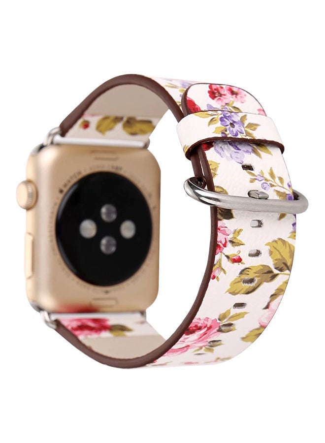 نيبمينينت سوار بديل سلسلة ساعات أبل 3/2/1 38 مم وردي/أبيض - Image 1