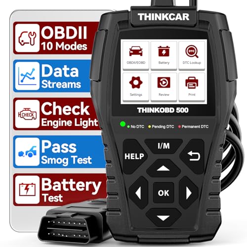 THINKCAR Thinkobd 500 OBD2 Scanner Check Engine Car Code Reader, Full OBD II CAN Diagnostic Scan Tool, Read and Clear Error Codes, Live Data, Vehicle Report, 2.8 Inches Dispaly - Image 1
