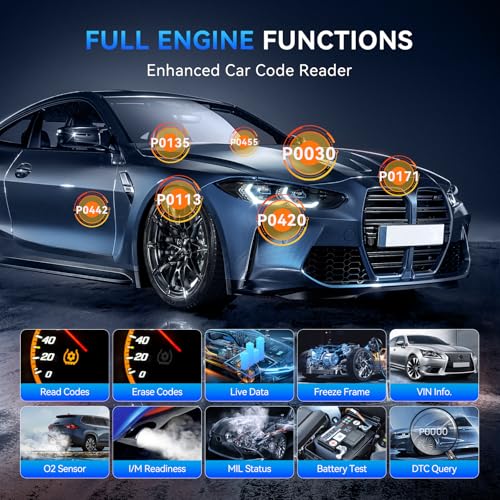 THINKCAR Thinkobd 500 OBD2 Scanner Check Engine Car Code Reader, Full OBD II CAN Diagnostic Scan Tool, Read and Clear Error Codes, Live Data, Vehicle Report, 2.8 Inches Dispaly - Image 3