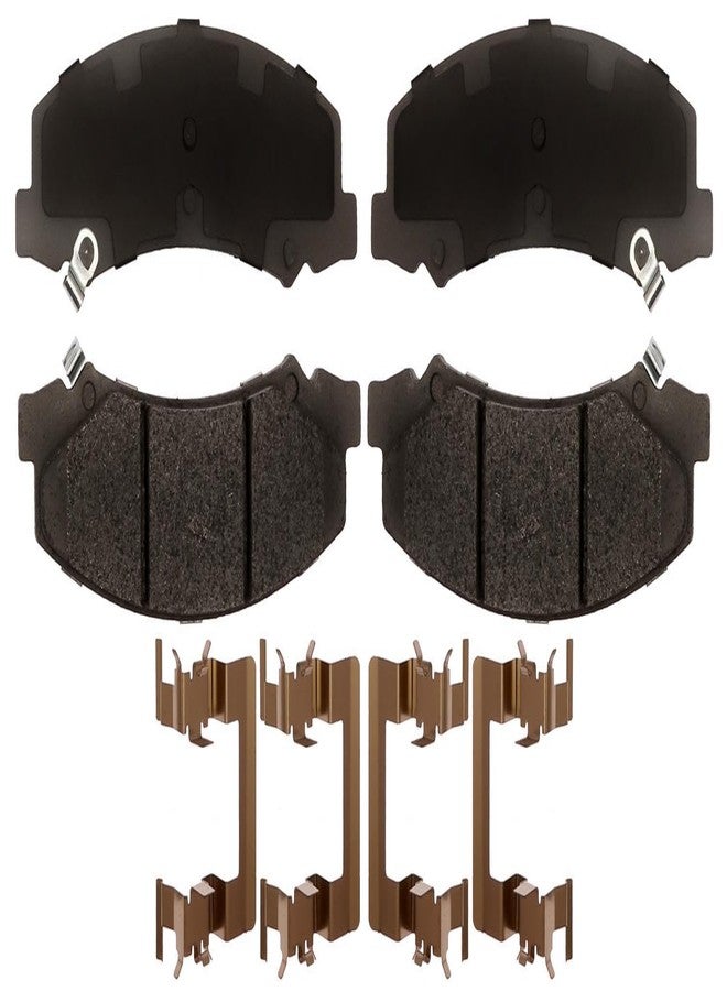 ACDelco Silver Front Brake Pad Set 14D1159CHF1 | GM 19383248 Ceramic Front Brake Pads for Select Cadillac DTS, Buick Lacrosse, Allure, Lucerne, Chevy Impala, Chevrolet Monte Carlo and more - Image 1